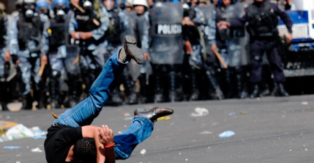 Honduran protester