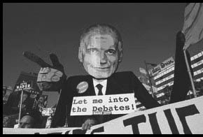 A Ralph Nader Puppet