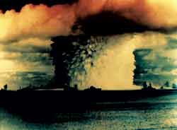 Mushroom cloud.